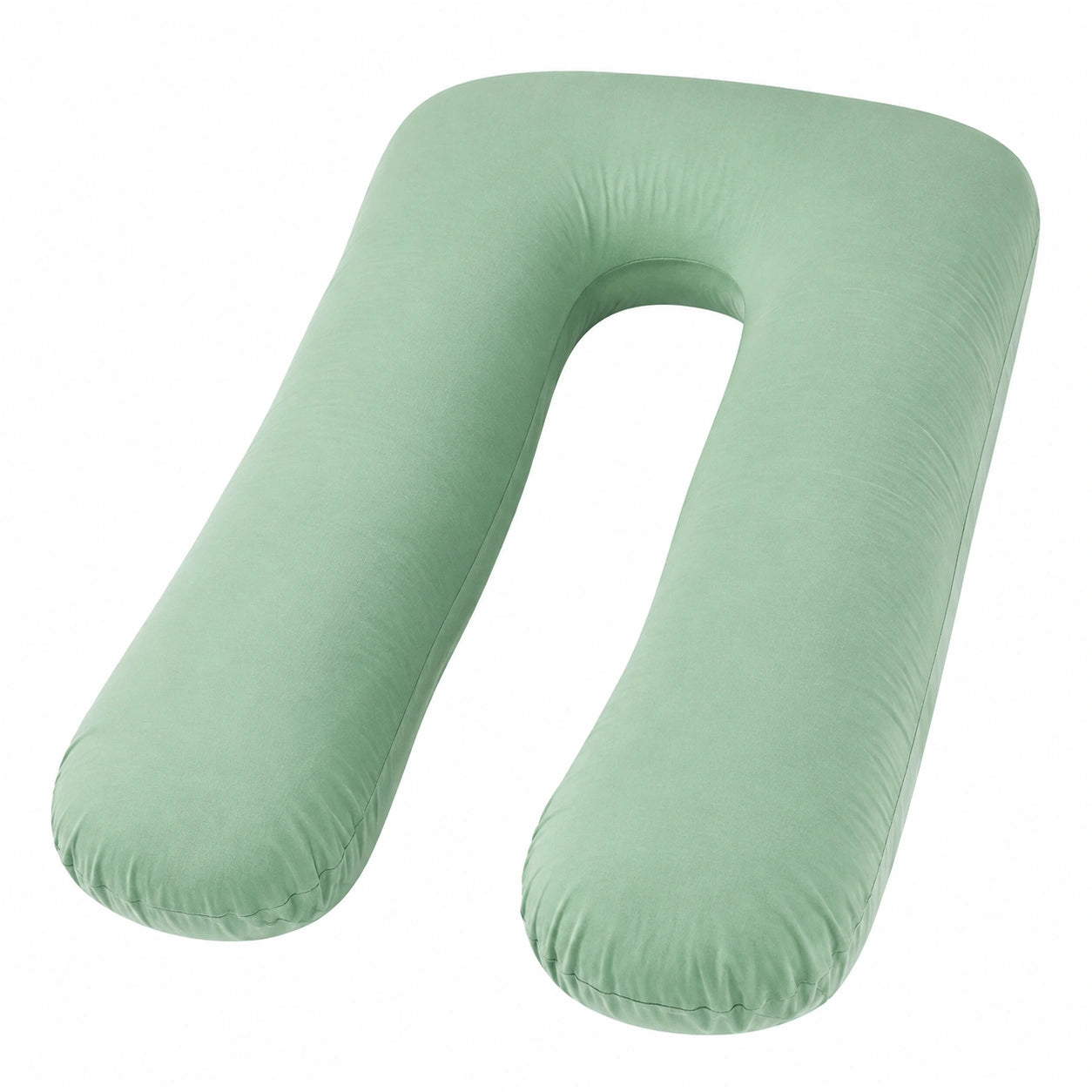 Coussin de grossesse en U 135 cm textile vert soutien du corps