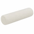 Coussin traversin 20 x 60 cm en tissu côtelé écru - soutien décoratif